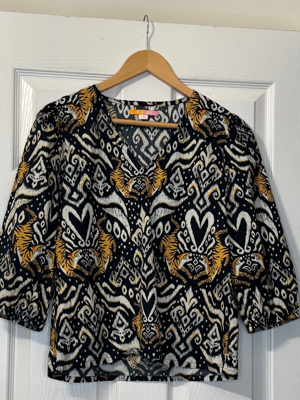 Briton Court tiger print top